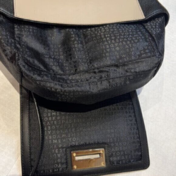 Kate Spade Laurel Magnolia Park color blocked satchel crossbody saddle bag - Picture 14 of 16